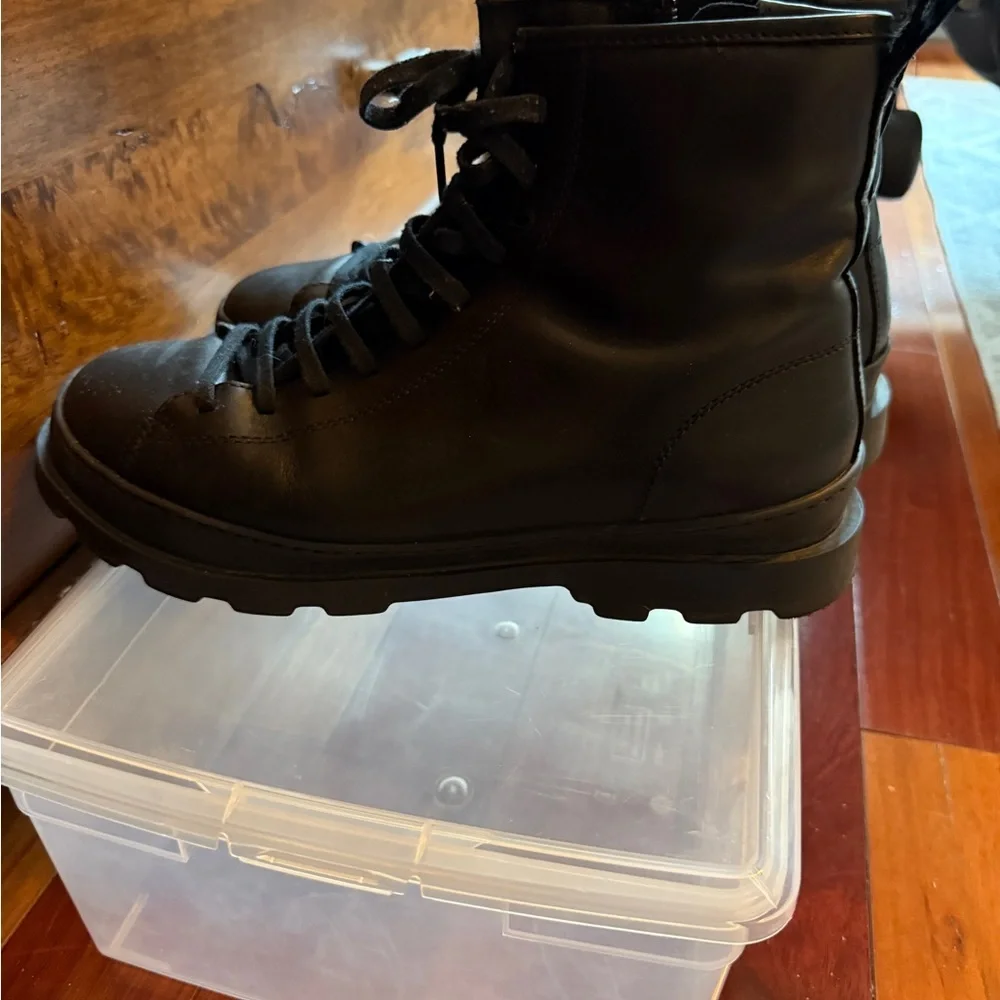 Men’s Black Leather camper Brutus Boots size 43 - Picture 3 of 6